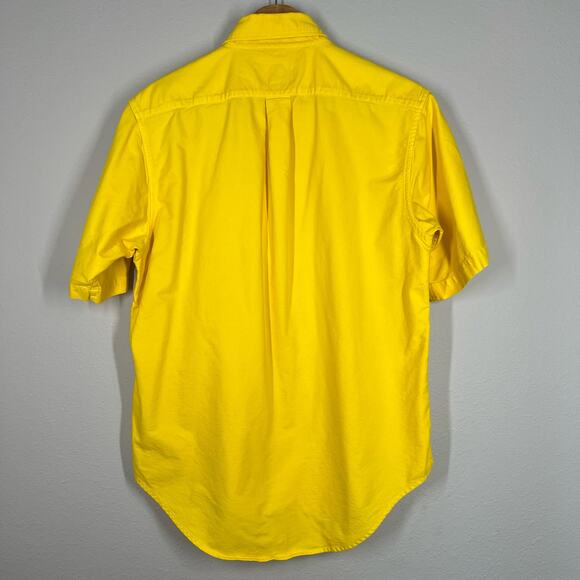 Ralph Lauren Short Sleeve Button Down Shirt - Yellow - Small - Picture 3 of 3